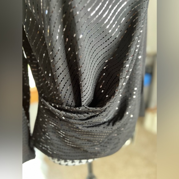 Clara Sunwoo Shimmer Embellished - High Boat Neck Top 🖤🖤🖤 NWT - Picture 9 of 12